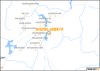 map of Ḩişn Āl Ja‘bayn