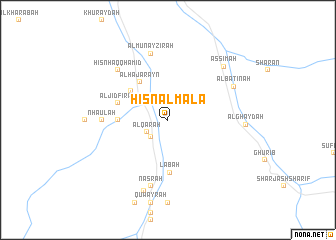 map of Ḩişn al Ma‘lá