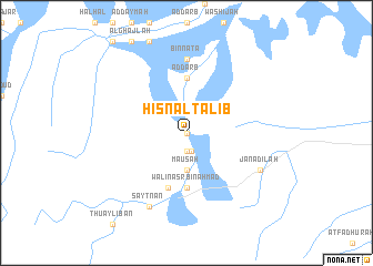 map of Ḩişn Āl Ţālib