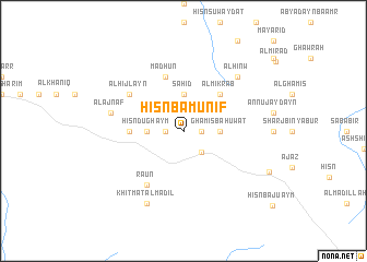 map of Ḩişn Bā Munīf