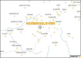 map of Ḩişn Banī Sulaymān