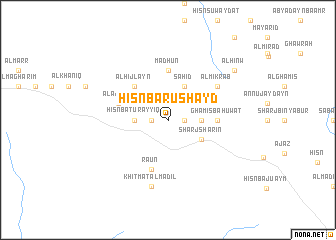 map of Ḩişn Bā Rushayd