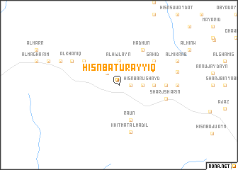 map of Ḩişn Bā Ţurayyiq