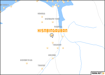 map of Ḩişn Bin Ḑaubān