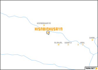 map of Ḩişn Bin Ḩusayn