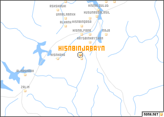 map of Ḩişn Bin Ja‘bayn