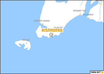 map of Ḩişn Murād