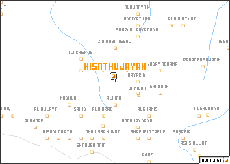 map of Ḩişn Thujay‘ah