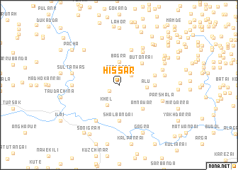 map of Hissār