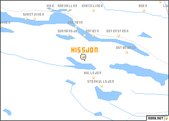 map of Hissjön