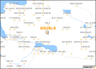 map of Hisvåla