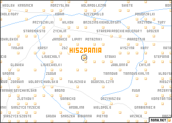 map of Hiszpania