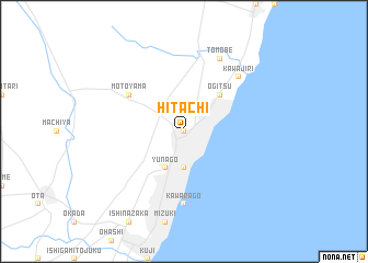 map of Hitachi