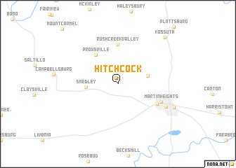 map of Hitchcock