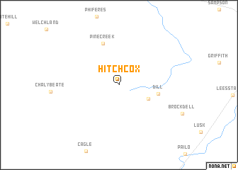 map of Hitchcox