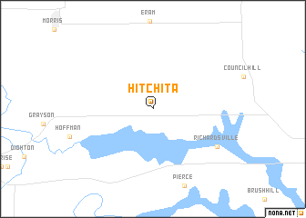 map of Hitchita