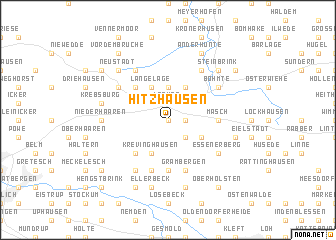 map of Hitzhausen