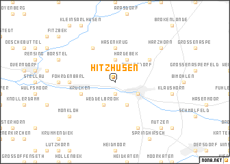 map of Hitzhusen