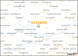 map of Hitzkofen