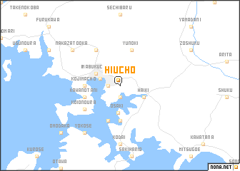 map of Hiuchō