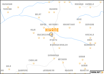 map of Hiwanē