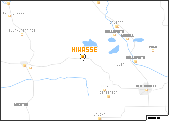 map of Hiwasse