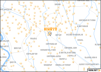 map of Ḩiwayn