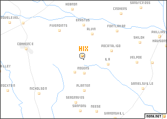 map of Hix