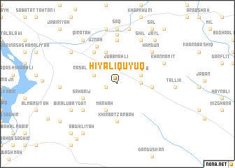 map of Ḩiyālī Qūyūq