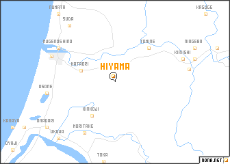 map of Hiyama