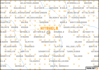 map of Hiyawela