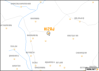 map of Hīzaj