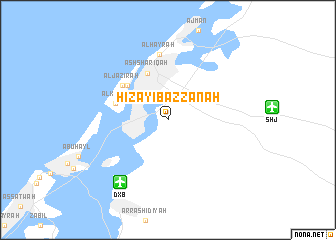 map of Ḩiz̧āyib az Zānah