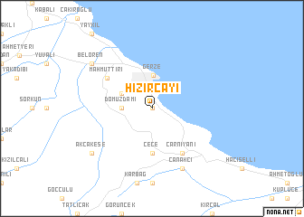 map of Hızırçayı