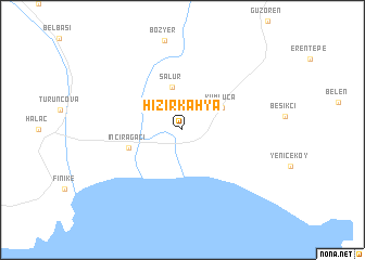 map of Hızırkâhya