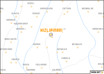 map of Hızlıpınarı