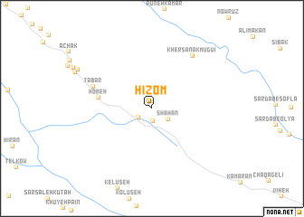 map of Hīzom