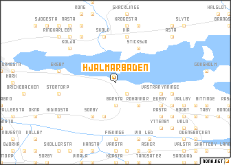 map of Hjälmarbaden