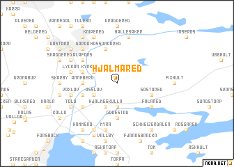 map of Hjälmared