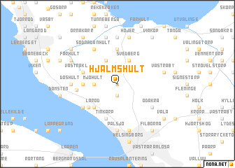 map of Hjälmshult