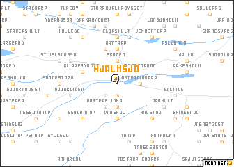 map of Hjälmsjö