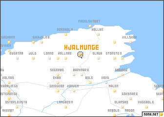 map of Hjälmunge