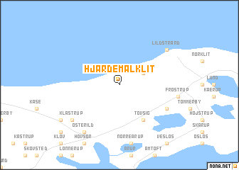 map of Hjardemål Klit