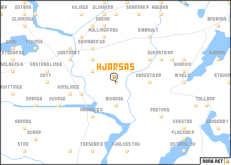 map of Hjärsås