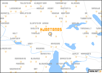 map of Hjärtanäs