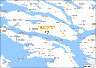 map of Hjartås