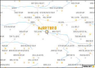 map of Hjartbro