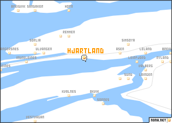 map of Hjartland