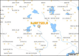 map of Hjärtsöla