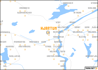 map of Hjärtum